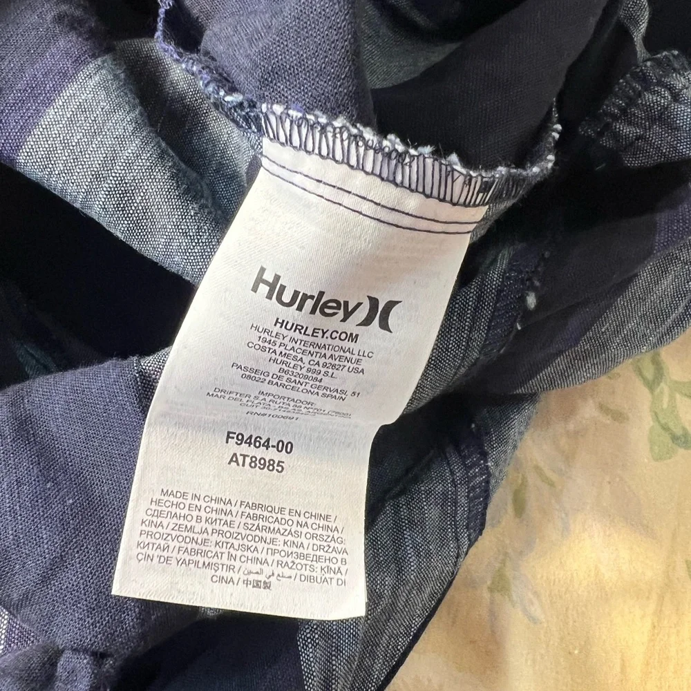 Hurley Navy and Gray Striped Romper - Picture 8 of 11